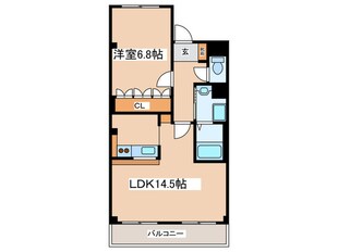 コンフィ－ドの物件間取画像